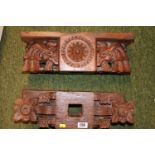 Pair of Heavy Carved Dragon Heavy furniture brackets