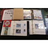 Collection of assorted First Day Cover coins inc Crowns, 3 Pence Pieces etc