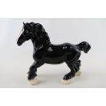 Beswick Gold stamp collectors club black shire horse