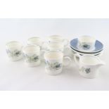 Wedgwood Susie Cooper Deign Glen Mist Coffee Set for Six