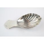 20thC Silver Scallop Shell Caddy Spoon 18g total weight