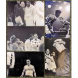 5 Black & White replica Vintage Boxing photographs