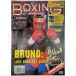 Frank Bruno signed Boxing Monthly November 1991 5th King Memorabilia Certificate of Authenticity