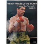 Boxing Monthly Page signed by boxer "Dave Boy Mcauley" 5th King Memorabilia Certificate of
