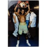 Coloured Photograph signed by boxer "Duke McKenzie" - 30/3/2020 Pro Collectables Certificate of