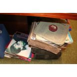 Collection of assorted 78rpm records and assorted Vinyl Records