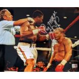 Photograph signed by world heavyweight champ Ray Mercer 25 x 20cm (8 x 10) Certificate of