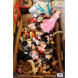 Box of assorted Disney items inc. Mickey Mouse etc