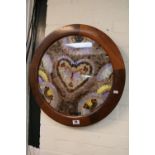 Rio de Janeiro Butterfly backed wooden framed picture