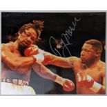 Coloured Photograph signed by boxer "Ray Mercer" - Signed 31/3/2020 Pro Collectables Certificate