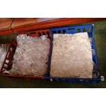 2 Trays of Good quality Crystal glassware