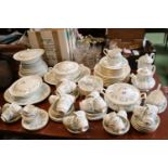 Extensive Royal Standard Garland pattern dinner service