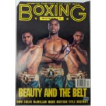 Boxing Monthly front page signed by "Colin McMillan" - December 1991 5th King Memorabilia