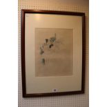 Jacques Villon "Mes Petites Amies," mounted and framed