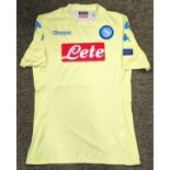 Pepe Reina Kappa Brand Jersey worn for Societa Sportiva Calcio Napoli in the 2016-17 UEFA