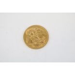 1914 Gold Half Sovereign 3.98g