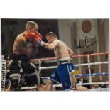 Coloured Photograph signed by boxer "Frankie Gavin" - Signed 31/3/2020 Certificate of Authenticity -