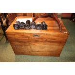 Good quality Camphor Wood travelling Chest with Brass Military and carry handles