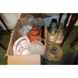 Collection of assorted Glassware and a Pottery Tagine Pot