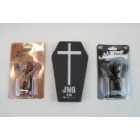 2 Juce Gace Mighty Jaxx A Wood Awakening Limited edition Keychain in Black and Rose Gold and a JMG