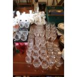 Collection of assorted Royal Doulton, Royal Worcester and other Crystal glasses