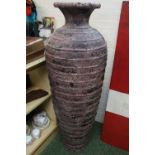 Large Interiors ribbed Amphora Vase 120cm in Height