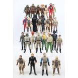 Collection of 27 Star Wars figures to include Darth Vader, Hans Solo, Lando Calrissian etc