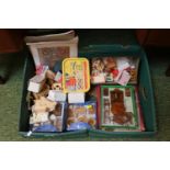 Box of assorted 20thC Dolls House Furniture