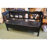 Large Painted Garden seat