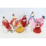 Collection of 10 Royal Doulton Figurines inc. Home Again HN 2167, Top O the Hill HN 1847 etc
