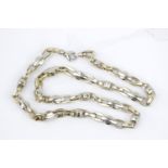 Ladies 14ct 585 marked fancy link necklace 75g total weight