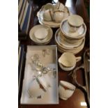 Bell China Superior Transfer printed Tea Set and a collection of Swarovski Crystal