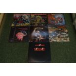 Collection of Vinyl Records to include Iron Maiden, Motorhead & Black Sabbath