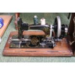 Frister & Rossman of Berlin Walnut cased Sewing Machine