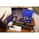 Collection of assorted Boxed Silver plated Flatware