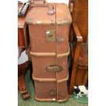 Vintage Canvas Travelling Trunk