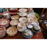 Large Early English dessert ware inc Coports, Plates, Dishes inc. Coalport, Ridgeways etc