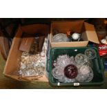 3 Boxes of assorted Glassware and Bygones inc. boxed Auroscope