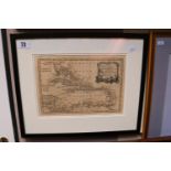 The West Indies Framed and mounted Map dated 1768
