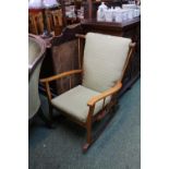 Upholstered 1930s Rocking Chair