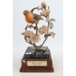 Albany Fine China Robin modelled to commemorate HM Queen Elizabeth II Silver Jubilee 1952 - 1977