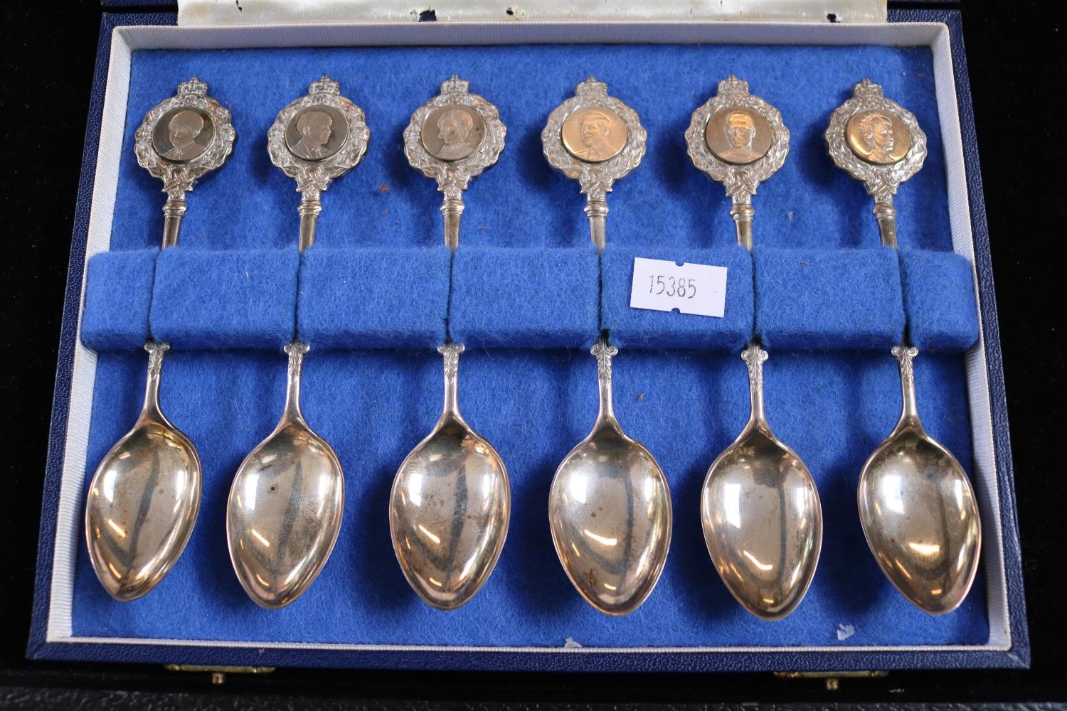 1947 - 1972 Boxed Set of The Royal Spoons 1 of 2500 sets produced in Silver dated 1972 189g total
