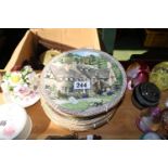 Set of 6 Royal Worcester Villages collectors plates