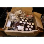 Box of assorted Fridge magnets and Kilner Jar Stoppers