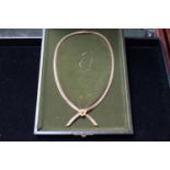 Ladies boxed 9ct Gold necklace 22g total weight