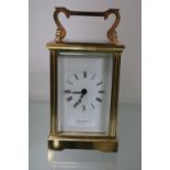 Brass Cased Carriage clock by Mappin & Webb with British Rail dedication