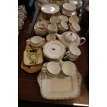 Collection of 20thC English Wedgwood Colchester pattern, Worcester Tea Set, Royal Crown Derby Posies