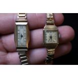 2 Early 20thC 9ct Gold Cased Ladies wristwatches