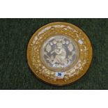 Majolica Charger depicting Pan inc the style of Schutz of Austria