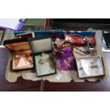 Collection of assorted Costume jewellery inc Cufflinks Necklaces etc